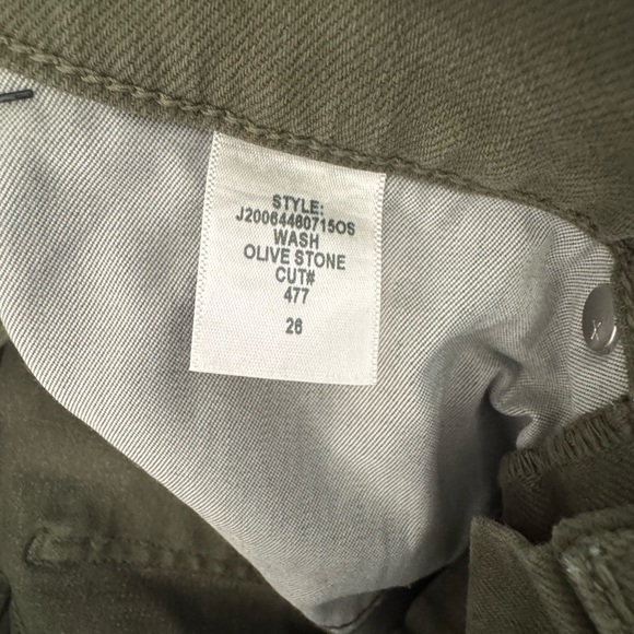 Veronica Beard Carly High Rise Kick Flare Jean in Olive Stone - Picture 6 of 11